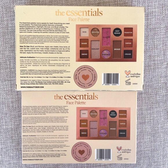 The Beauty Crop the Essentials Face Palette Eye Shadows Highlight Bronzer Blush - Picture 6 of 12